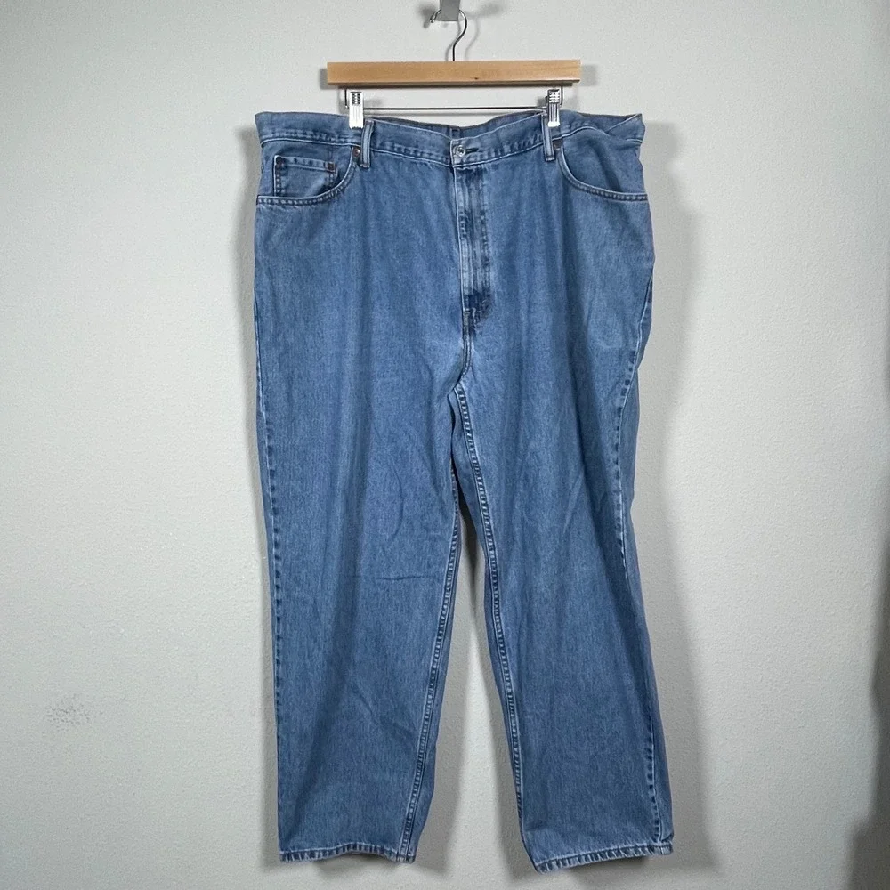 Levi's 560 Comfort Fit Jeans Mens 46x32 Blue Excellent Relaxed Tapered Leg Denim